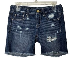 American Eagle denim cut off shorts 0